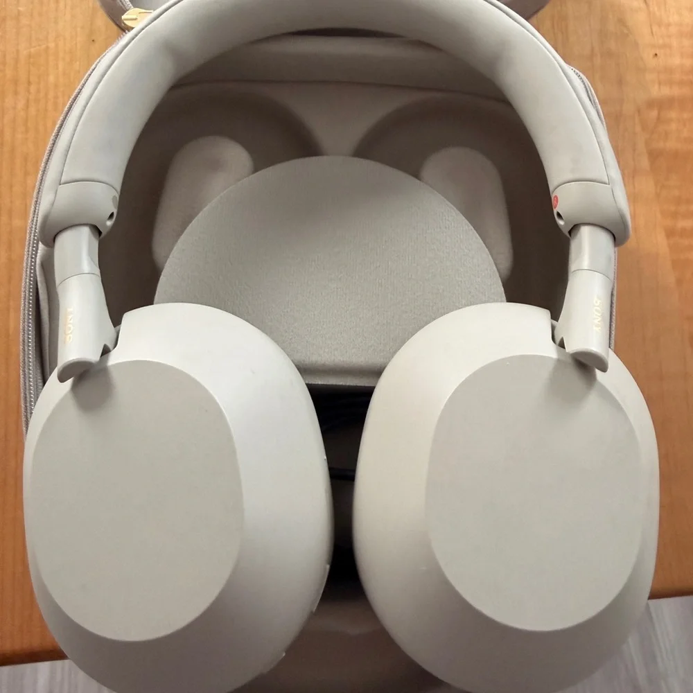 Sony Over-Ear Wireless Headphones - Light Gray